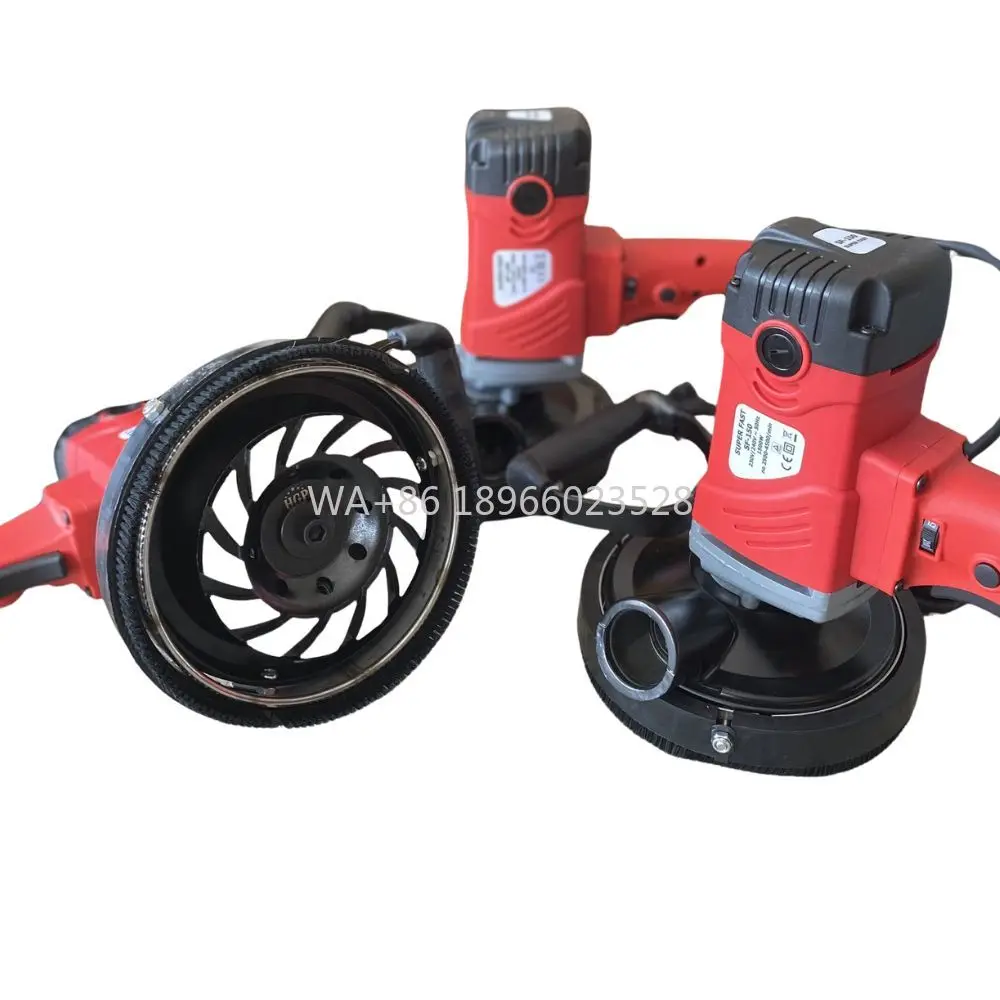 Ручная шлифовальная машина для бетона промышленного класса 1500 Вт для шлифования пола и стен с электродвигателем и алмазным лезвием Ручная шлифовальная машина для бетона промышленного класса 1500 Вт для шлифования пола и стен с электродвигателем и алмазным лезвием