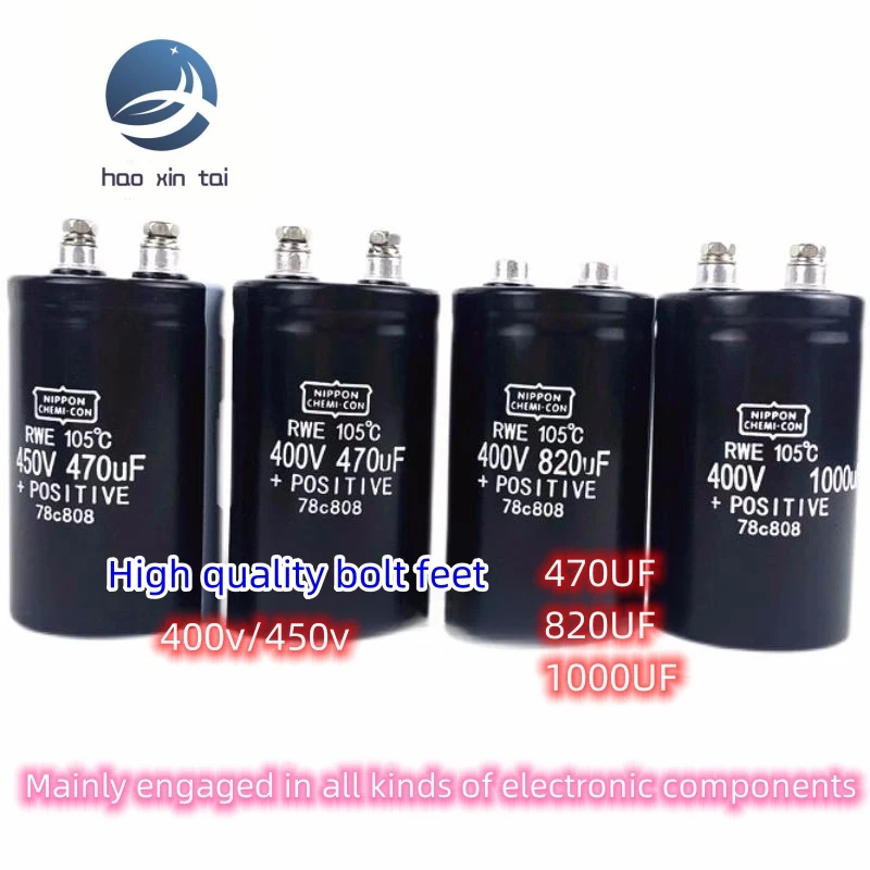 2pcs mask electromechanical welding machine 450v820uf 1000uf electrolytic capacitor nippon