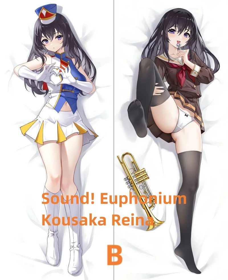 Dakimakura Anime Pillow Case Sound! Euphonium Kousaka Reina Double-sided Print Of Life-size Body Pillowcase Gifts Can be