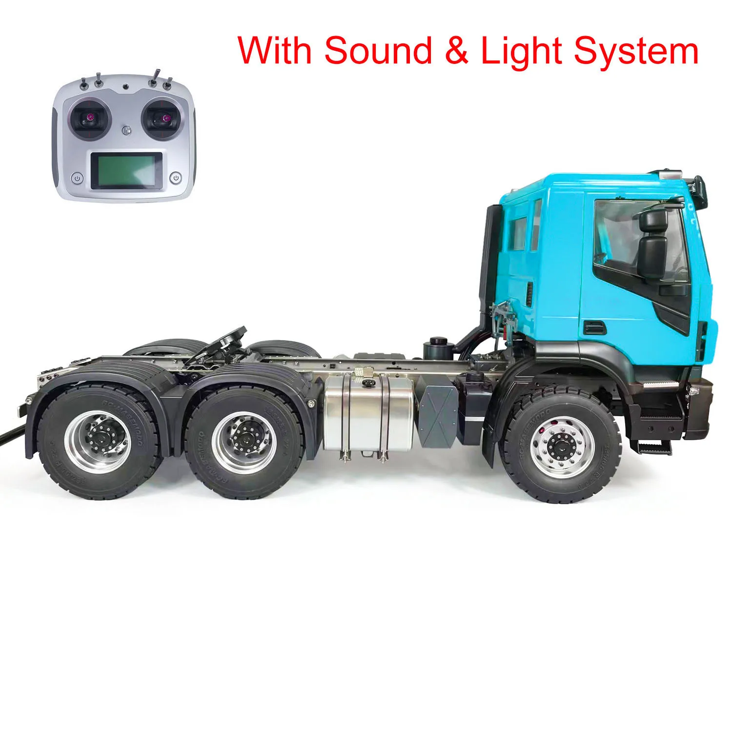 

1/14 6x4 RC Tractor Truck 2 Speed Transmission Remote Control Car Sounds Lights Painted Finished Vehicle Toys for Boys TH23531