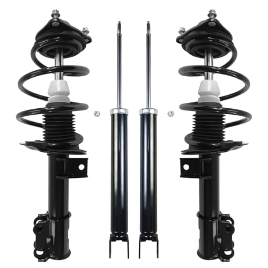 

Front Struts Rear Shocks for 2011-2014 Hyundai Sonata w/Sport Suspension [Front Facing Stabilizer Mount], 2 Struts w/Coil Sprin