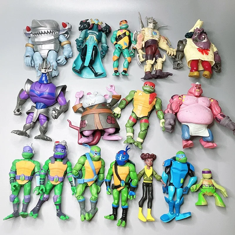 Playmates Teenages Mutant Ninja Turtles Leonardo Raphael Splinter Shredder Joint Movable Doll Anime Villain Figures Model Toys