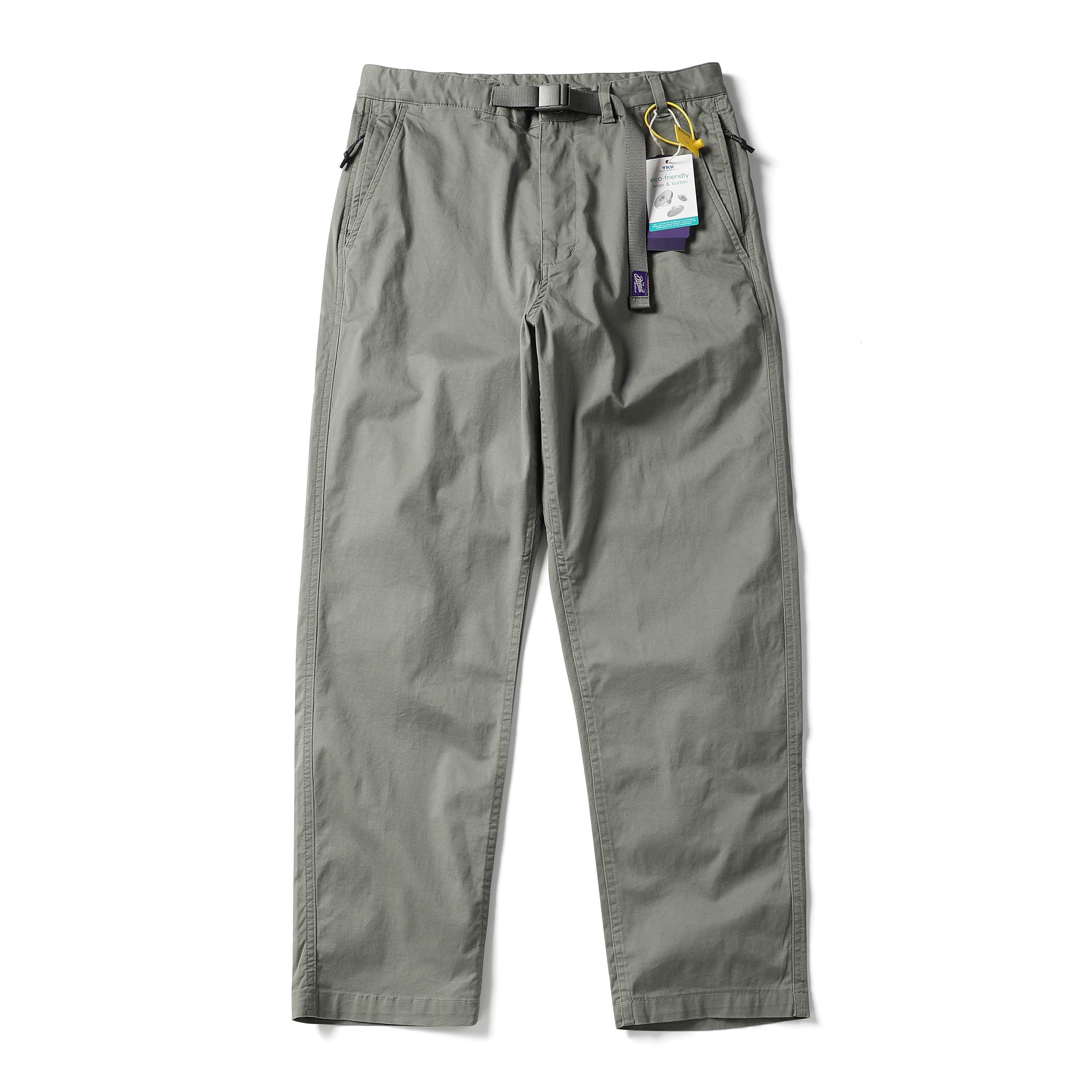 25SS Japanese Retro Purple Label City Boy Stretch 100% Cotton Loose Straight-Leg Casual Workwear Pants for Men Autumn - Image 3
