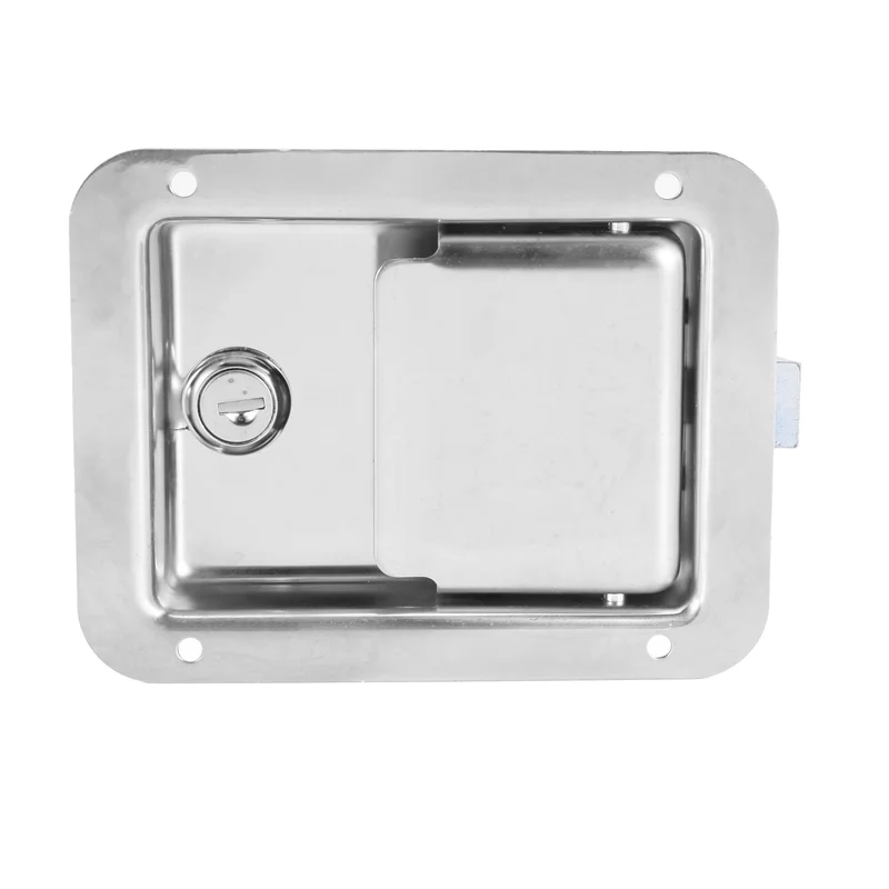 

Sp-Hardware 8 Pack Stainless Steel Paddle Slam Latch With Lock & Key - Flush Single Point Handle For Door Trailer RV Jeep