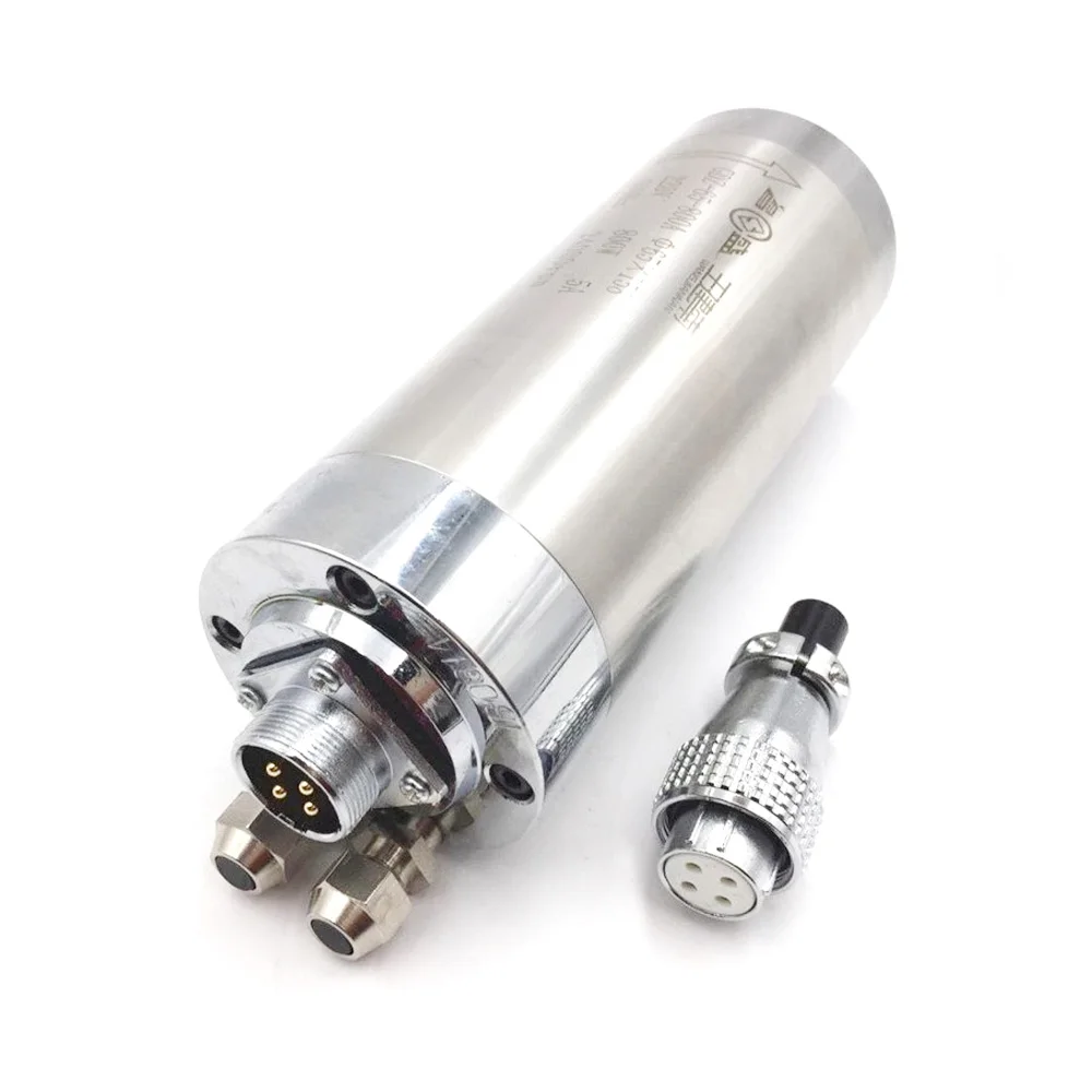 4.5Kw Spindle Motor 220V 100mm ER20 +5.5kw inverter VFD+75W water pump kits 24000rpm For CNC Engraving