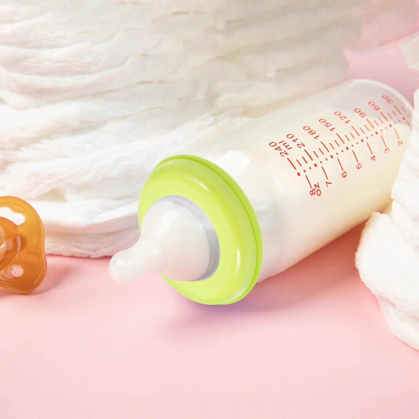 6Pcs Wide Bottle Ring Collars Leakproof Replacement Plastic Screw Adapters Infant Feeding Travel Milk Feeder