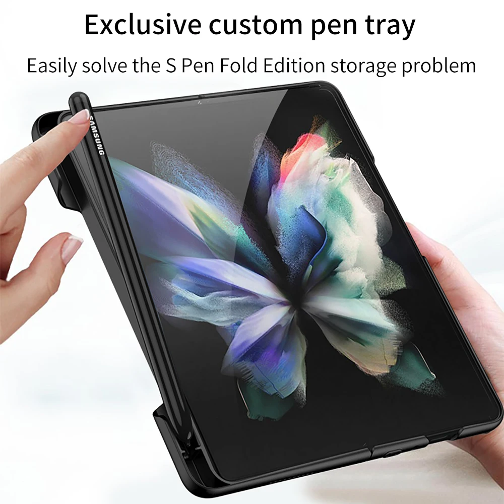 แฟชั่นด้านข้างถาดใส่ปากกาธุรกิจสำหรับ Samsung Galaxy Z Fold3