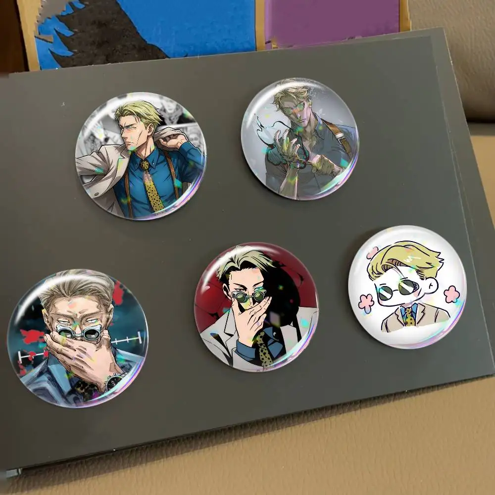 Anime Kento N-Nanami   Laser Badge Applicable For Backpack Clothes Hats Decor Creative Accessories