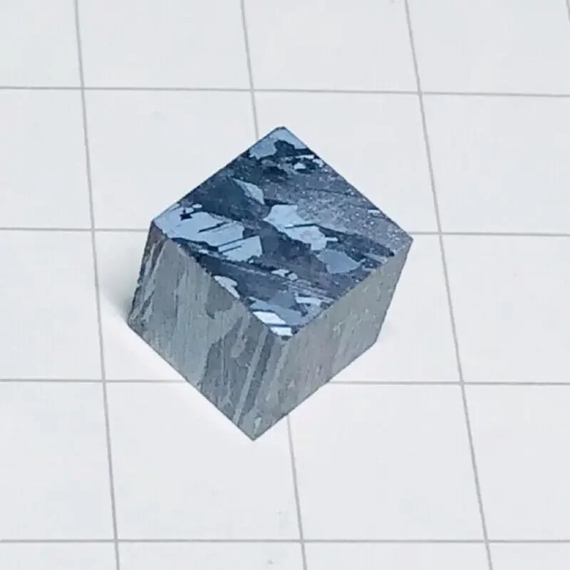 Silicon Element Cube with Lettering, Metallographic, 10mm, 6N