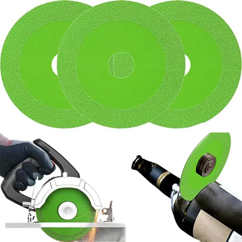 Lama per brasatura verde diamante Lama da taglio ultra sottile Piastrelle di ceramica Ceramica Giada Vetro Rettifica Lama per sega da taglio