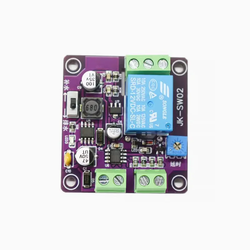 

Single channel single liquid level probe float switch liquid level control delay adjustable water level control relay circuit