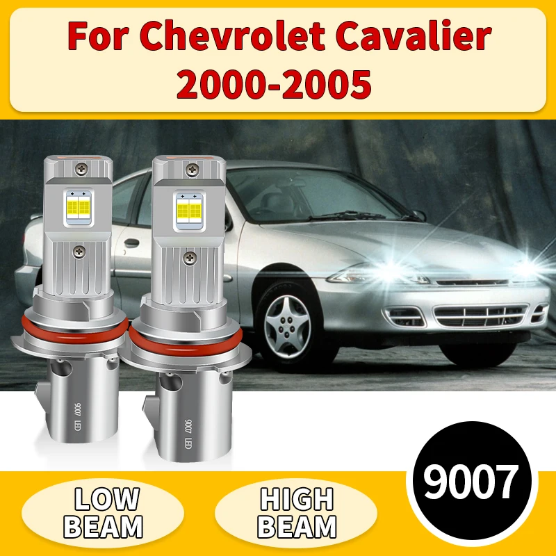 

2PCS For Chevrolet Cavalier 2000-2005 12V Turbo LED Bulb HB5 9007 Powerful 30000LM LED Headlight Bulbs Canbus Hi/Lo Beam Lamp
