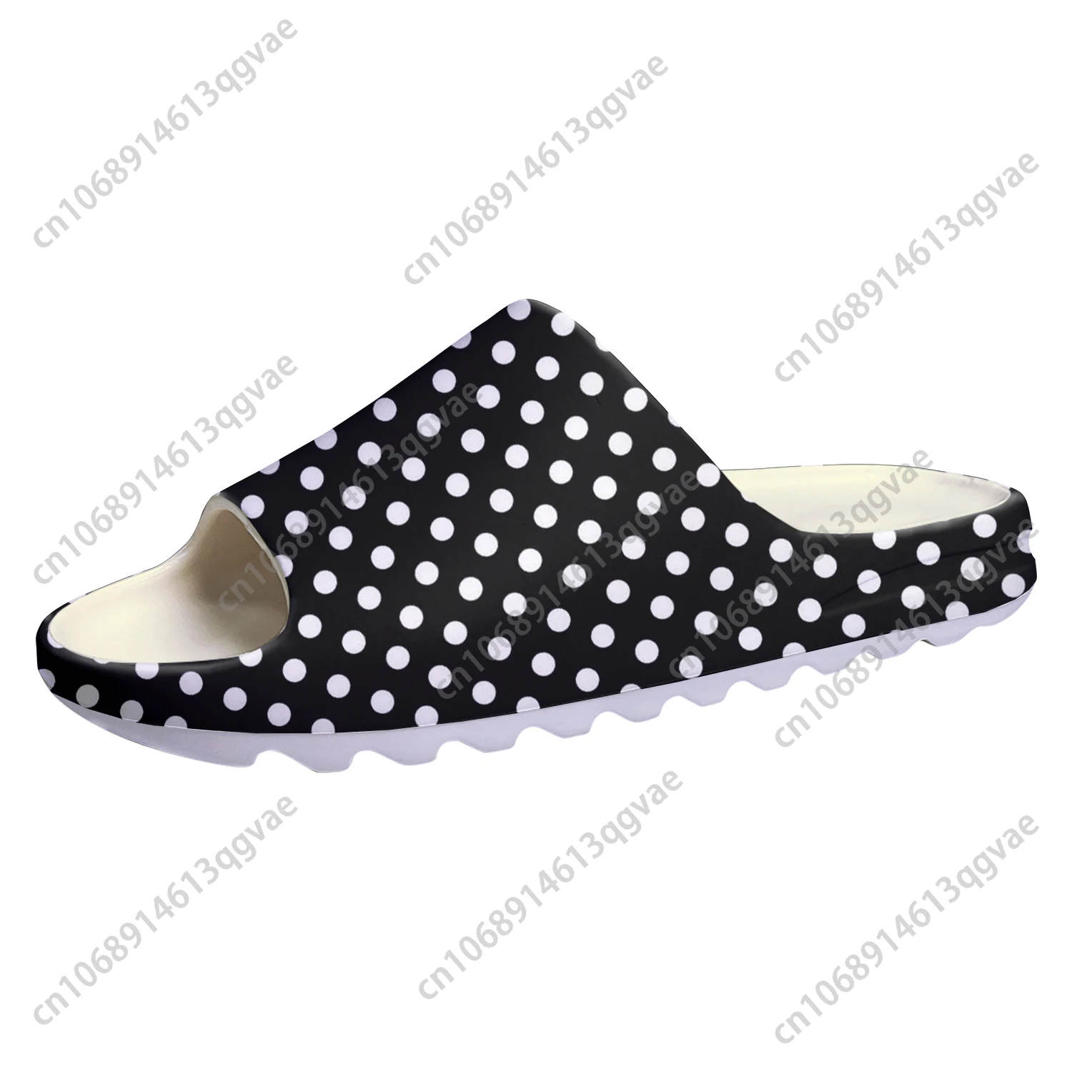 Polka Dot Pattern Soft Sole Sllipers Home Clogs Customized Water Shoes Mens Womens Teenager Stepping on Shit Beach Sandals