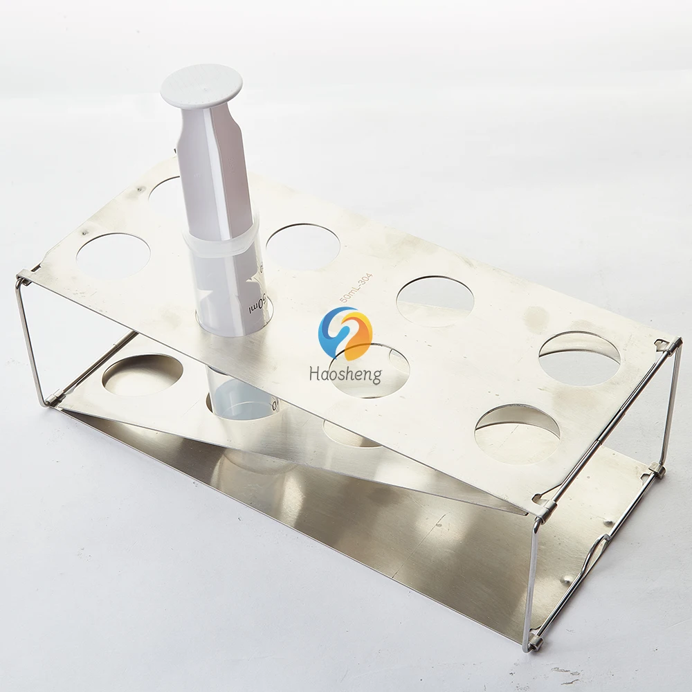 10ml 20ml 50ml 스테인리스 스틸 접이식 주사기 홀더