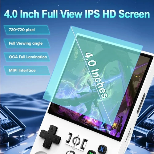 Imagen 2 del producto Consola portátil retro AISLPC R36MAX: emulación sin retraso de 64/128 GB, más de 18000/21000 juegos, pantalla IPS de 4,0 "", empuñaduras de contorno ergonómicas