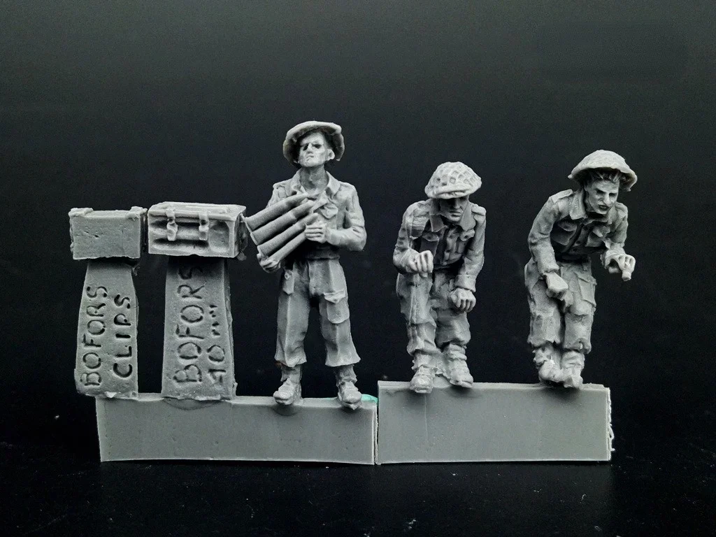 1/72 skala odlewana żywica Model figurki brytyjski anty lotniczy artyleria żołnierze zestaw modeli niepomalowany darmowa wysyłka bez płcienia