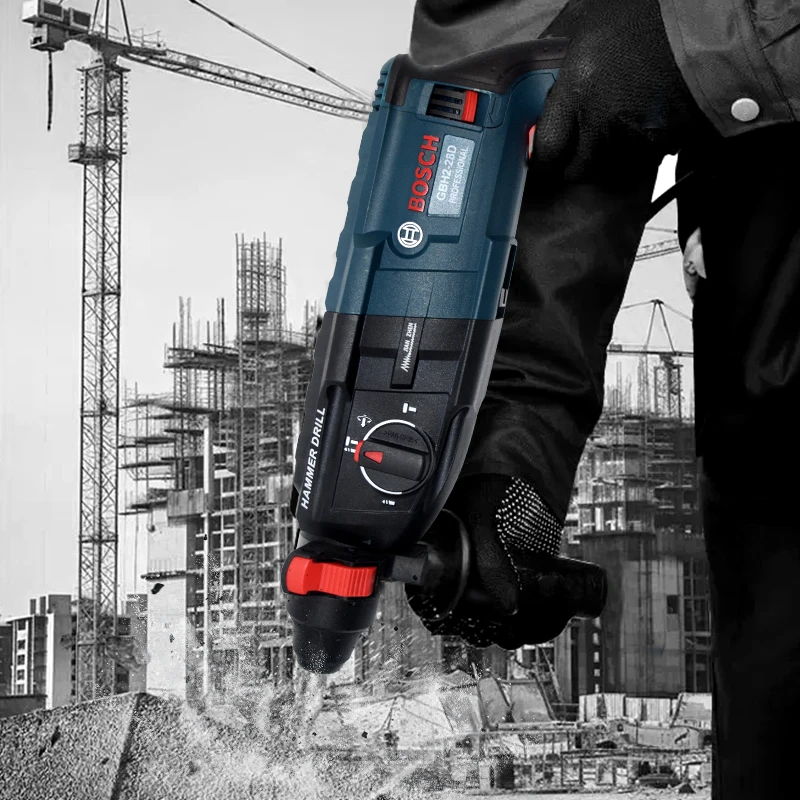 مثقاب كهربائي متعدد الوظائف من BOSCH، ثلاثة مطرقة كهربائية عالية الطاقة، أدوات كهربائية منزلية GBH2-26/28