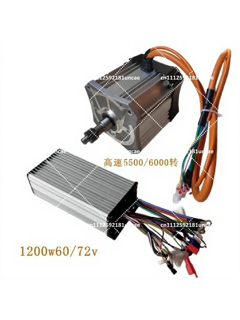 1200W 1500W 60V 72V 5500RPM 6000RPM High-Speed Brushless Motor Controller Permanent Magnet Synchronous Sine Wave