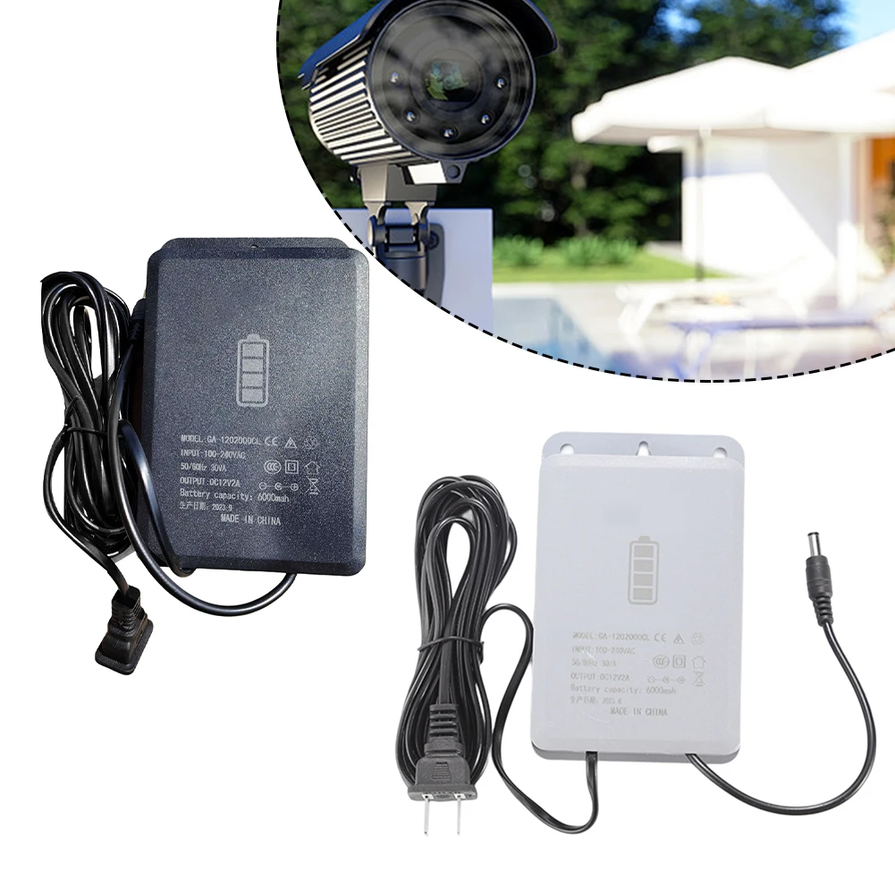 Battery Backup Mini UPS Overvoltage Protection Adapter Battery For Protection Board Black Power Outage Backup For 12V Cameras