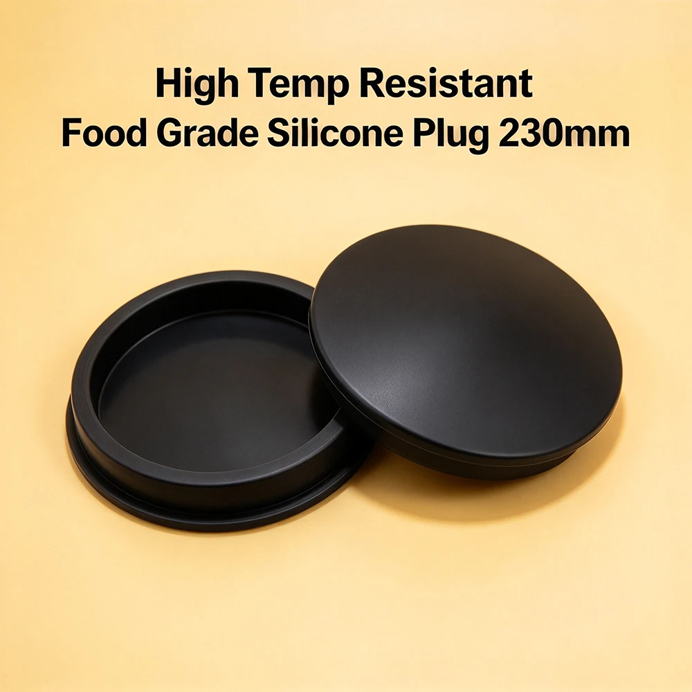 Food Grade High Temperature Resistant Silicone Plug 230mm, Elastic Silicone Rubber Stopper, Reusable Sealing Cap for Tank Pipe P