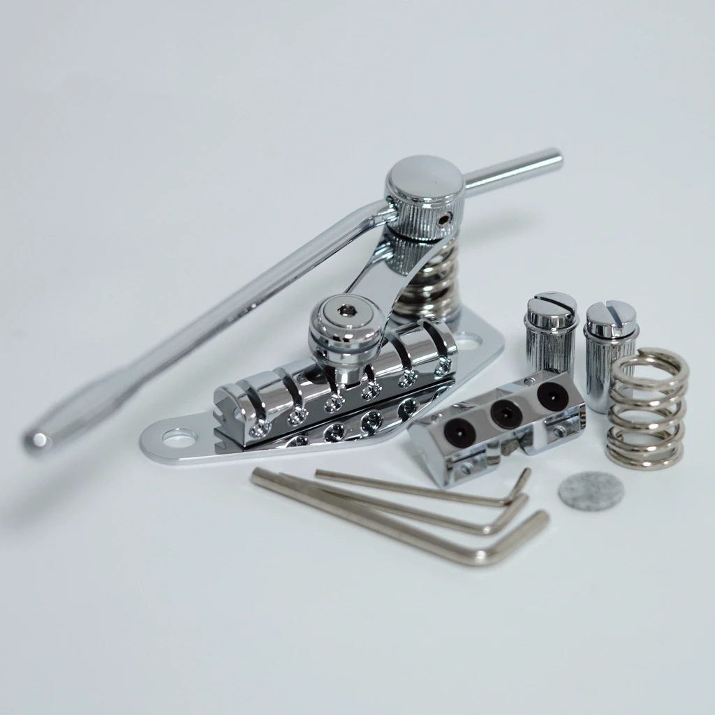 Tune-O-Matic 스타일 일렉트릭 기타 브리지, 나사 스톱 바 테일피스 트레몰로 블랙 잠금 클램프, LP SG 기타용