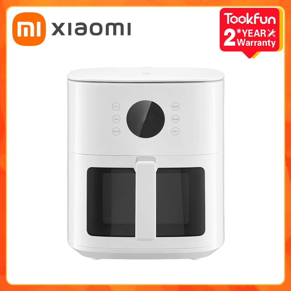 Электрические фритюрницы XIAOMI MIJIA, 2024 S1, 6 л, домашняя кухонная техника, фритюрница без жира, Deepfrier, 1350 Вт, 40-210 ℃   Регулировка температуры