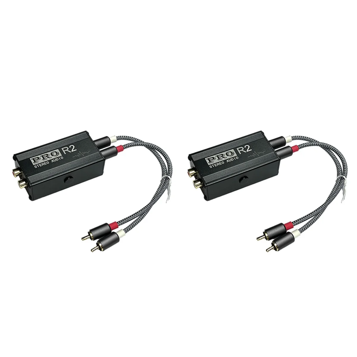 

2X Ground Loop Audio Isolator Audio Noise Filter RCA Noise Suppressor Isolator Audio Signal Noise Reducer for PC