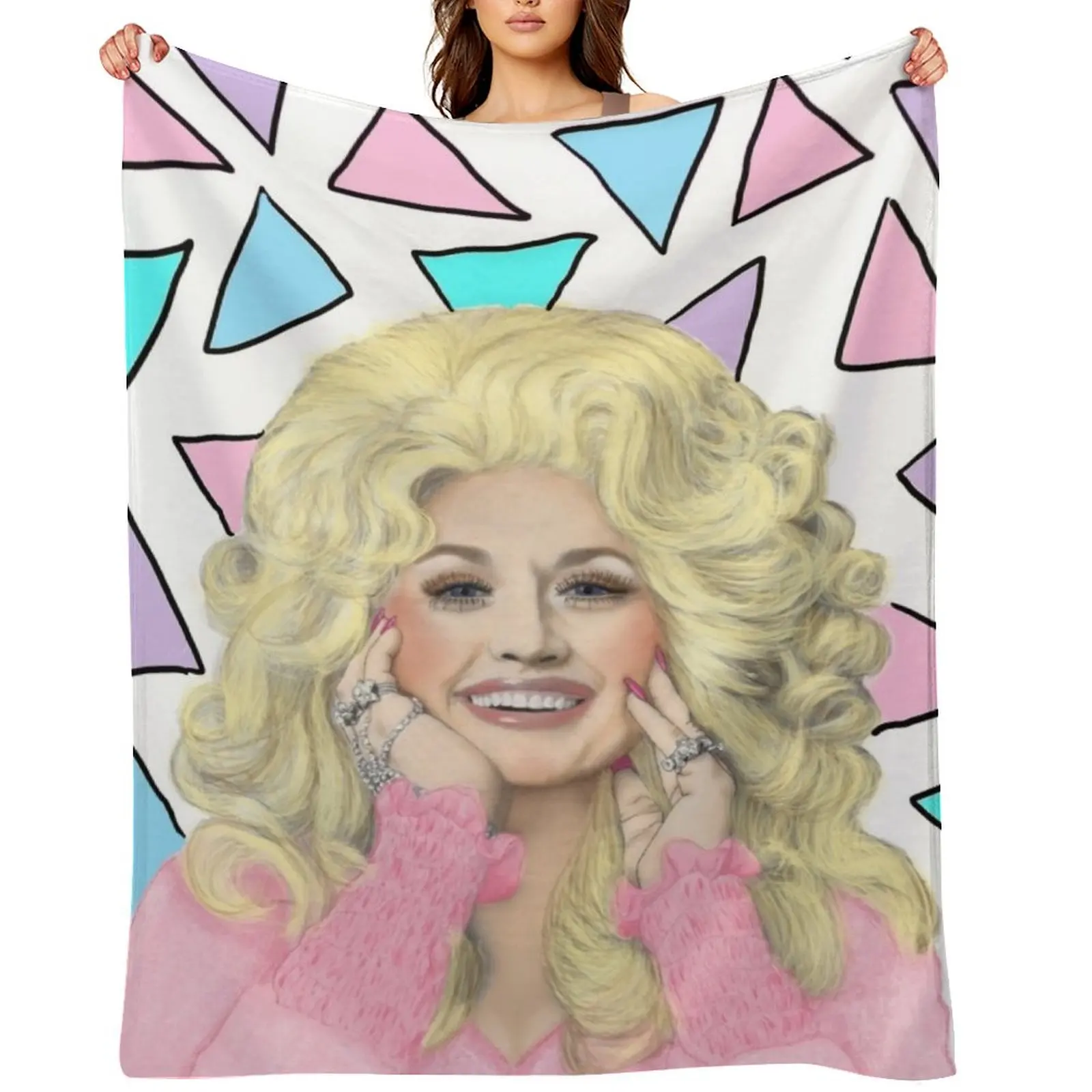 Retro Dolly Throw Blanket Soft Big Sofa Throw Sofa Soft Blankets