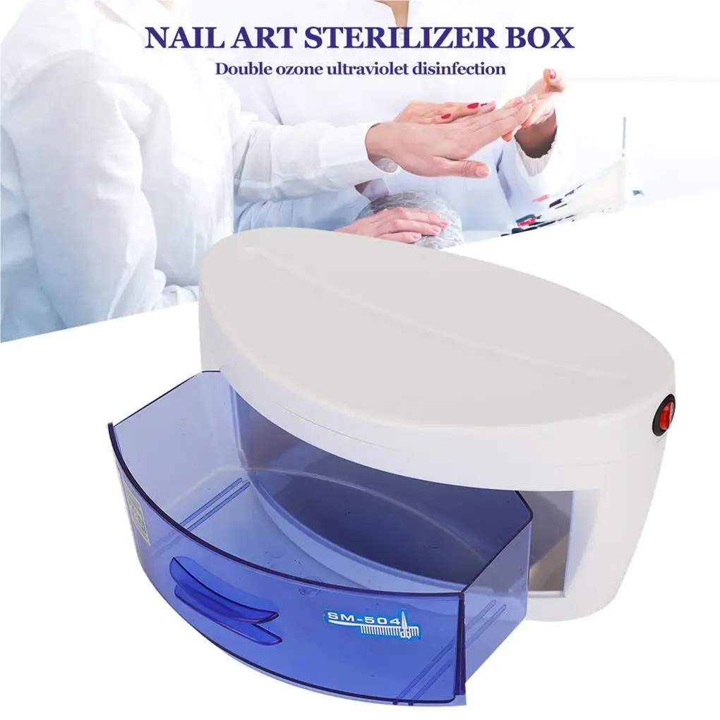 

Nail Art Sterilizer Box UV Ozone Disinfection Cabinet Nail Art Tool Box(US Plug 110V )