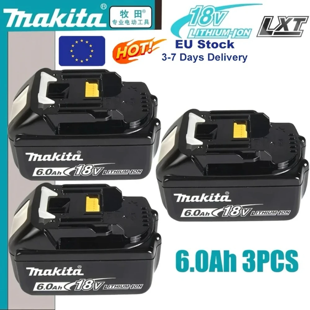 18V Lithium-Ionen-Akku für Makita LXT Werkzeuge BL1820B BL1830B BL1840B BL1850B BL1860B Ersatz-Akku, Hochleistungs-Akku, längere Laufzeit, stabile Leistung, mehrfacher Sicherheitsschutz, Versand aus