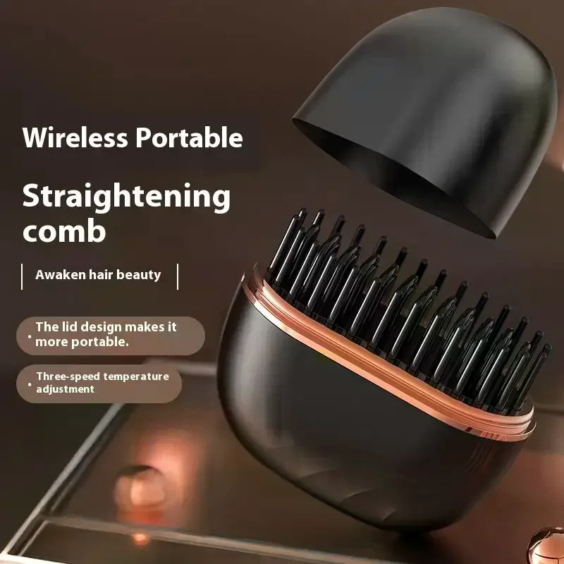 Hair Comb Tool Professional Home Styling Volumizing Wireless Charging Straightening Hairdressing for Use Long Device 2