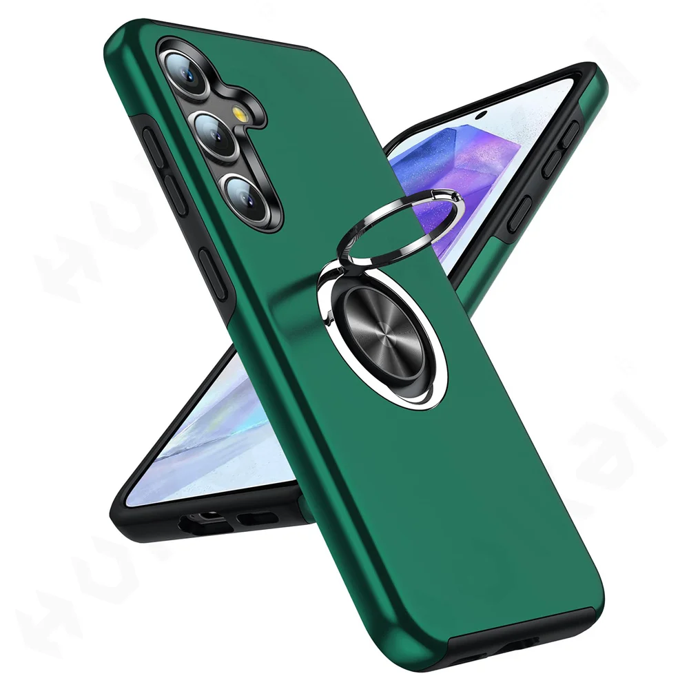 Hülle für Samsung Galaxy S26 S25 Ultra Plus A57 A37 A56 A36 A17 Armor Bumper Stoßfeste Metallring-Hartschalen-PC-Silikonhülle – Detail 14