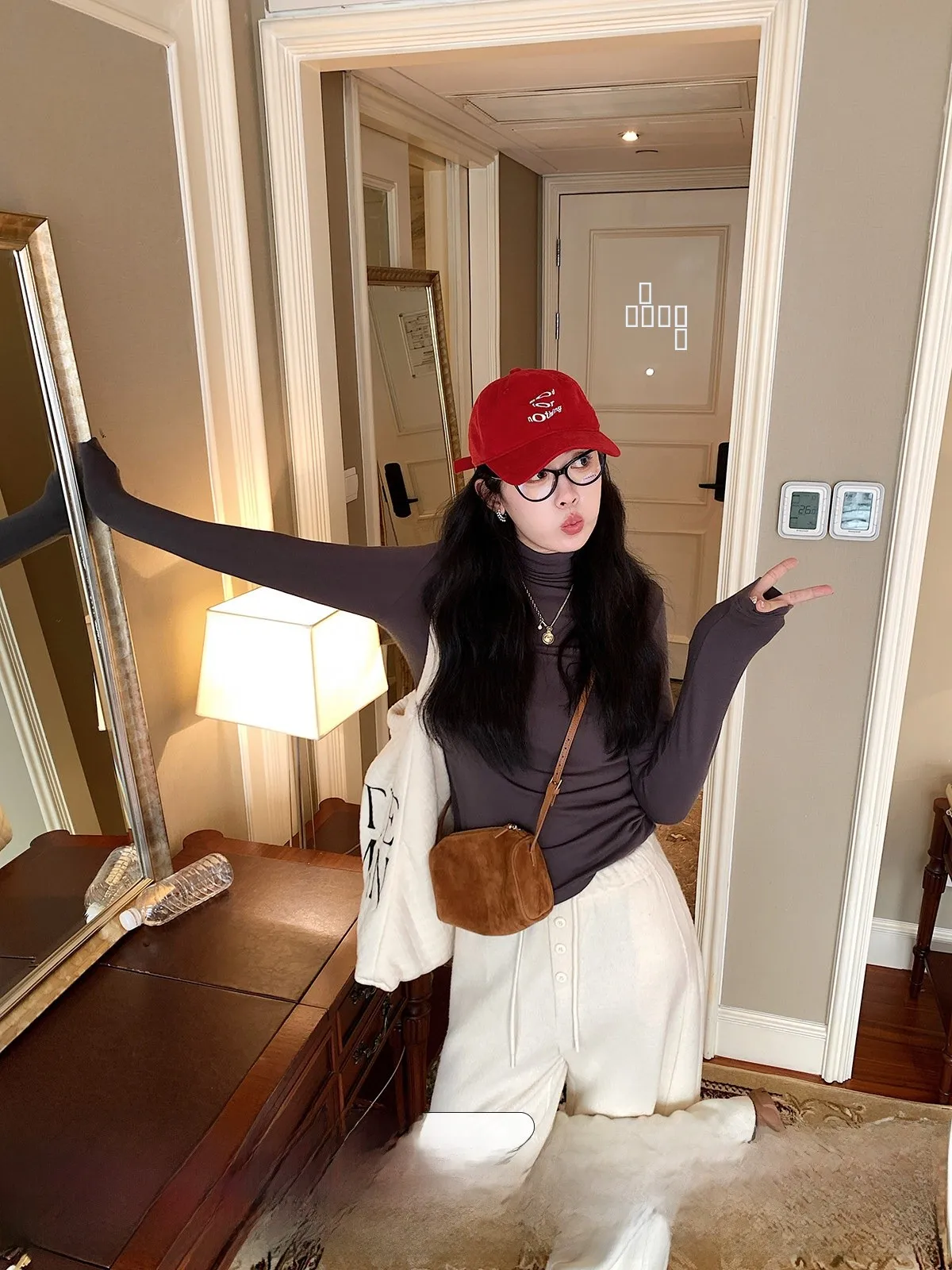 

Женская зимняя облегающая вязаная кофта Stberry Jump High Ne из смесовой шерсти с воротником-стойкой