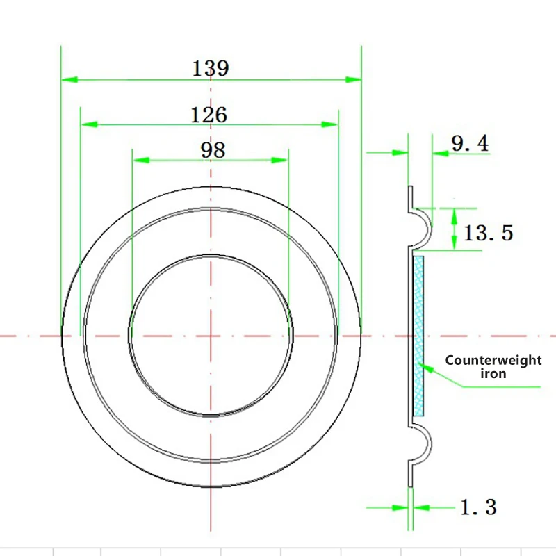 138MM membrana głośnika basowego membrana pomocnicza wzmocnienie membrana wibracyjna membrana pasywna do głośnika niskotonowego akcesoria DIY