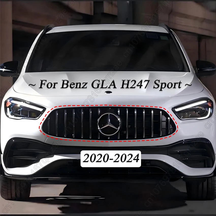 

GT Style Grill Front Grille For Mercedes Benz GLA Class Sport Version H247 GLA 200 250 2020-2024 Racing Grilles Trim Tuning