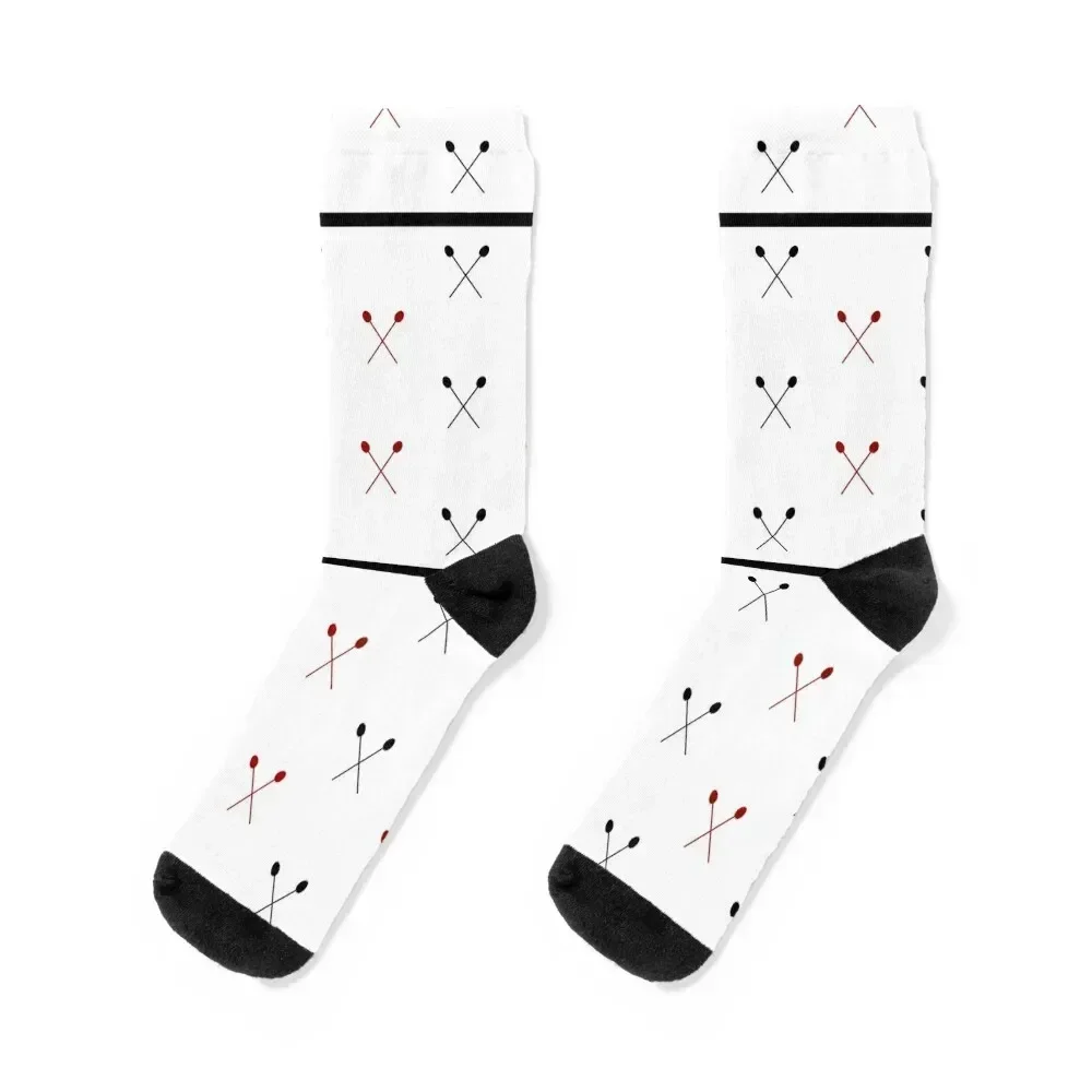 Mallet Percussion Pattern Socks floor christmas gifts hockey set Socks Women's Men's