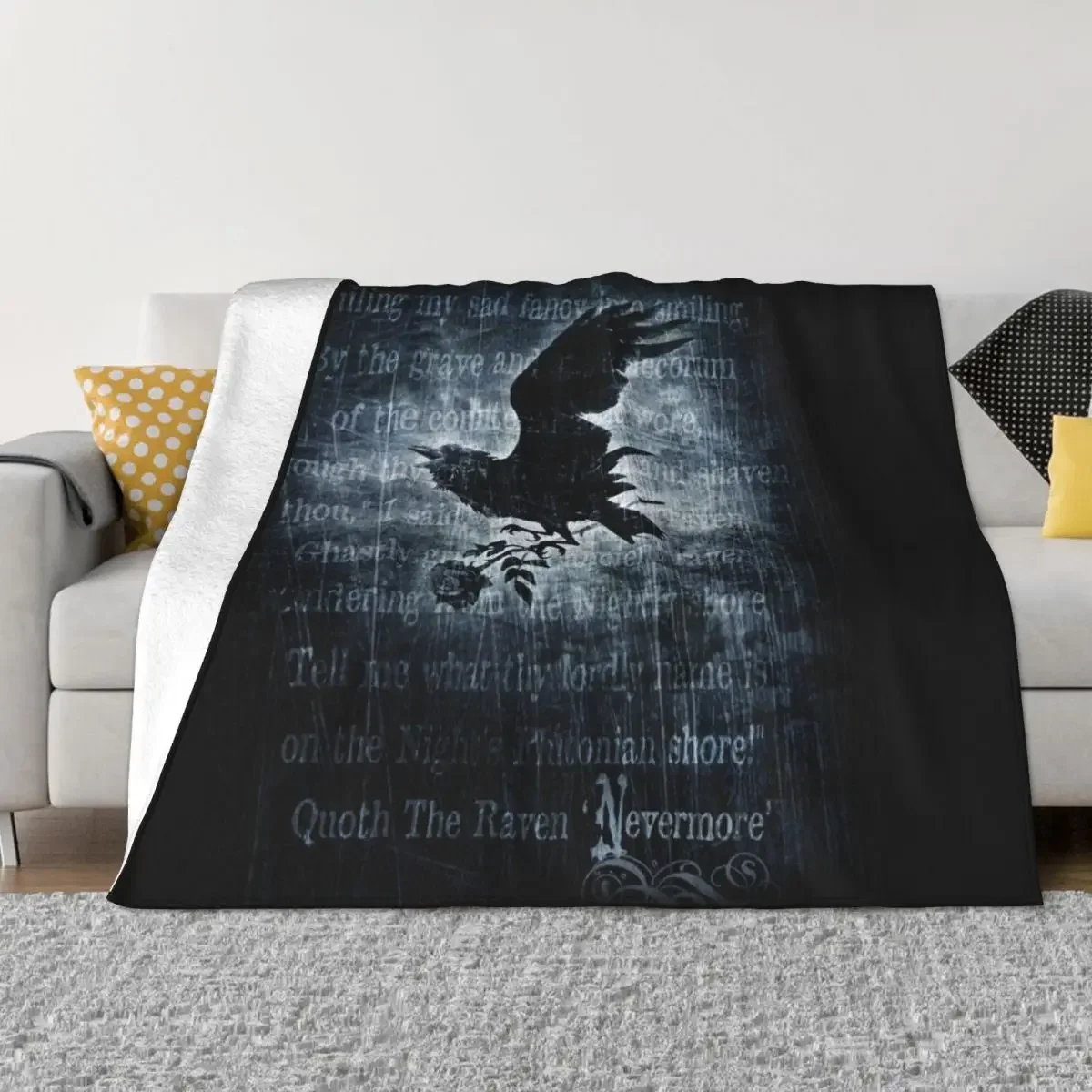 

Nevermore Throw Blanket Bed linens Stuffeds Soft Beds Blankets