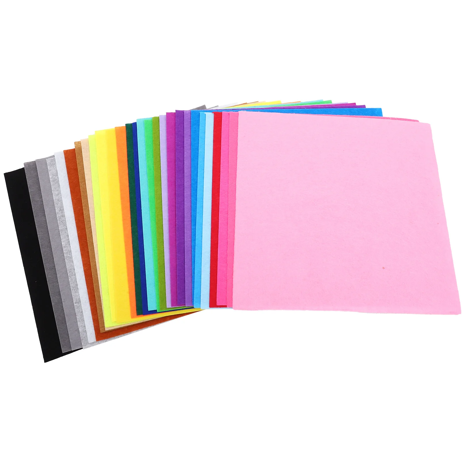 

28pcs 30X30Cm Nonwoven Fabric Sheet Multicolor Craft Material For Diy Projects Durable Reusable Easy Cut Fold Sew Paint Art