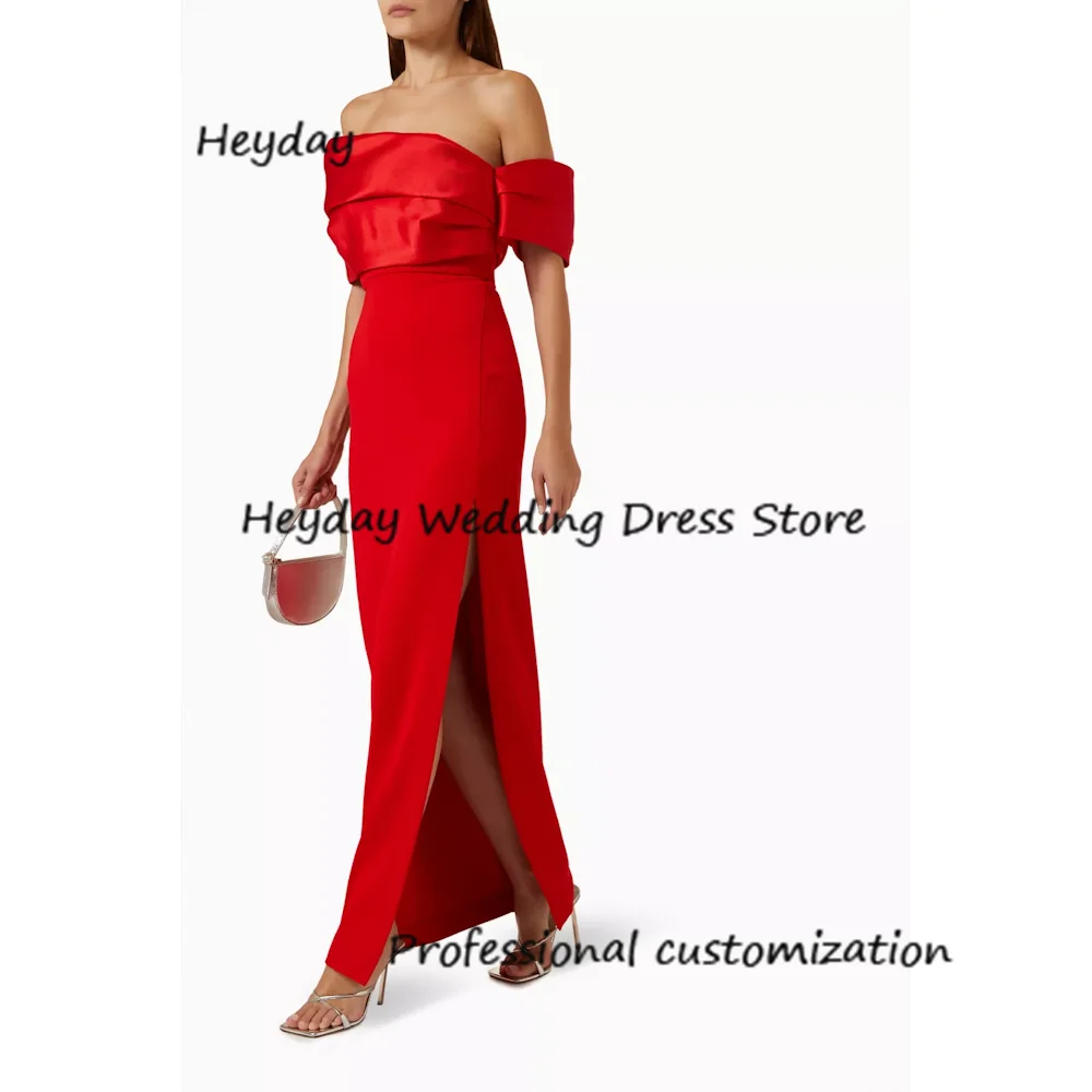 Heyday Satin Boat Neck A-Line Ankle-Length Sleeveless Classics Draped Formal Occasion Evening Party Pretty Dresses Heyday 2024