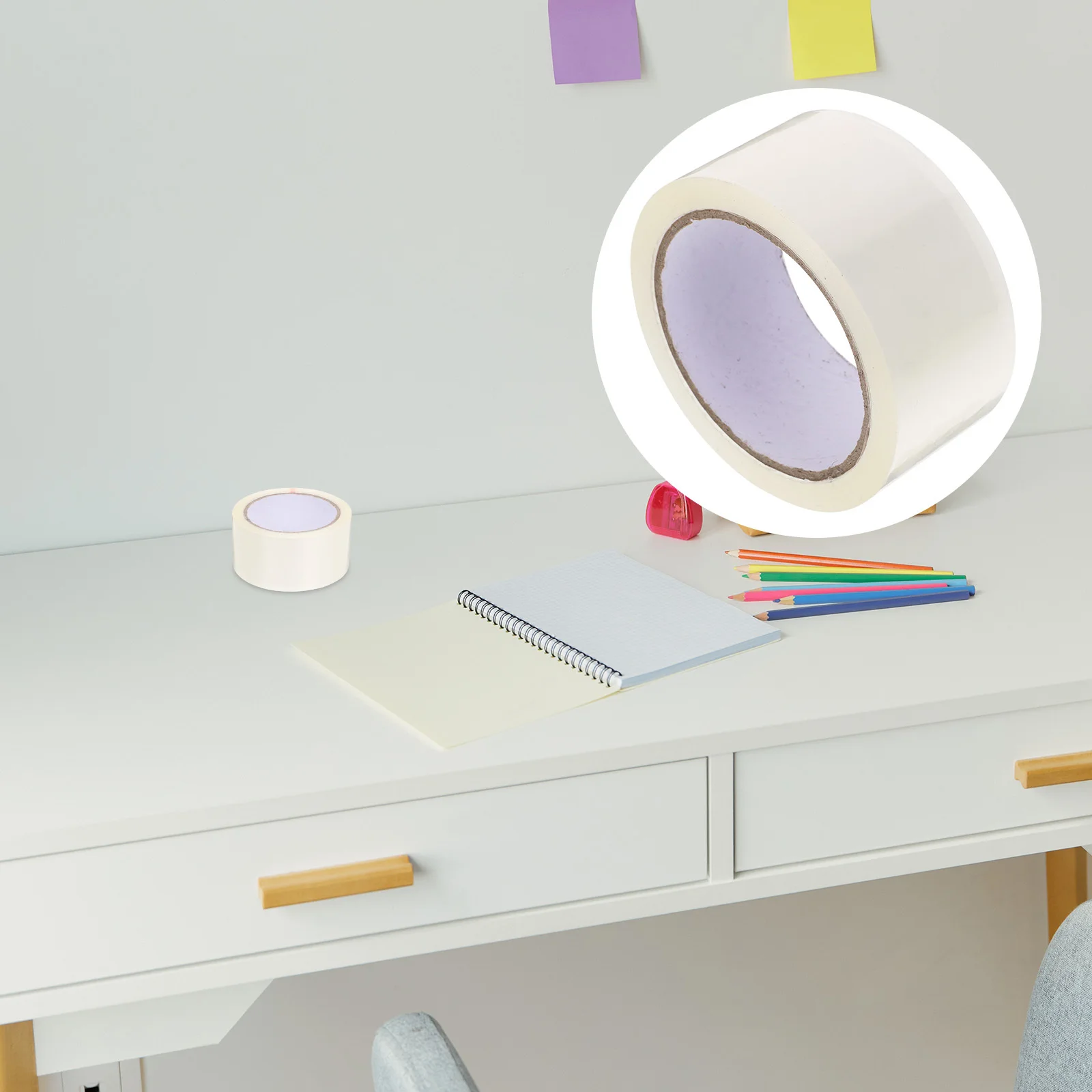 Fita de embalagem 50m, fita de vedação resistente, fornecimento de embalagem multiuso, uso duradouro para mover caixas