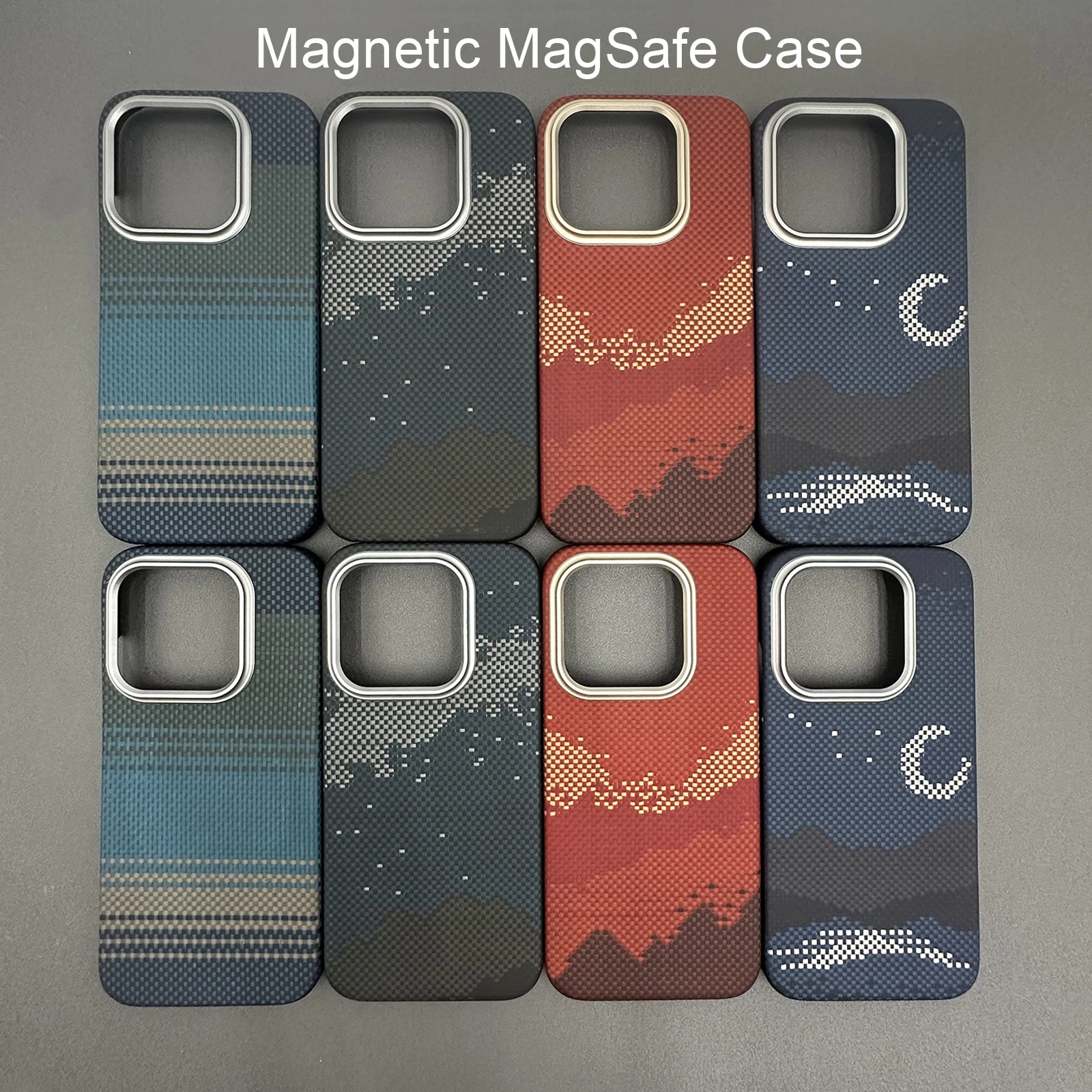 

For xiaomi 17 new case kevlar 600d kevlar aramid carbon fiber magsafe fabric thin hard cover magnetic balck Slim light red