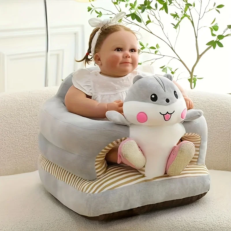 Baby Seat, Toddler Chair, Infant Animals Plush Sofa, Comfy Chair for Toddlers 1-3 Years Old, Cover for Back Head Support Sitting