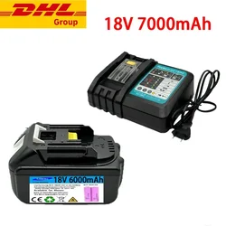 Rechargeable Li-ion batteries with charger BL1860 18V 6000mAh for Makita 18V battery 6Ah BL1840 BL1850 BL1830 BL1860B LXT400