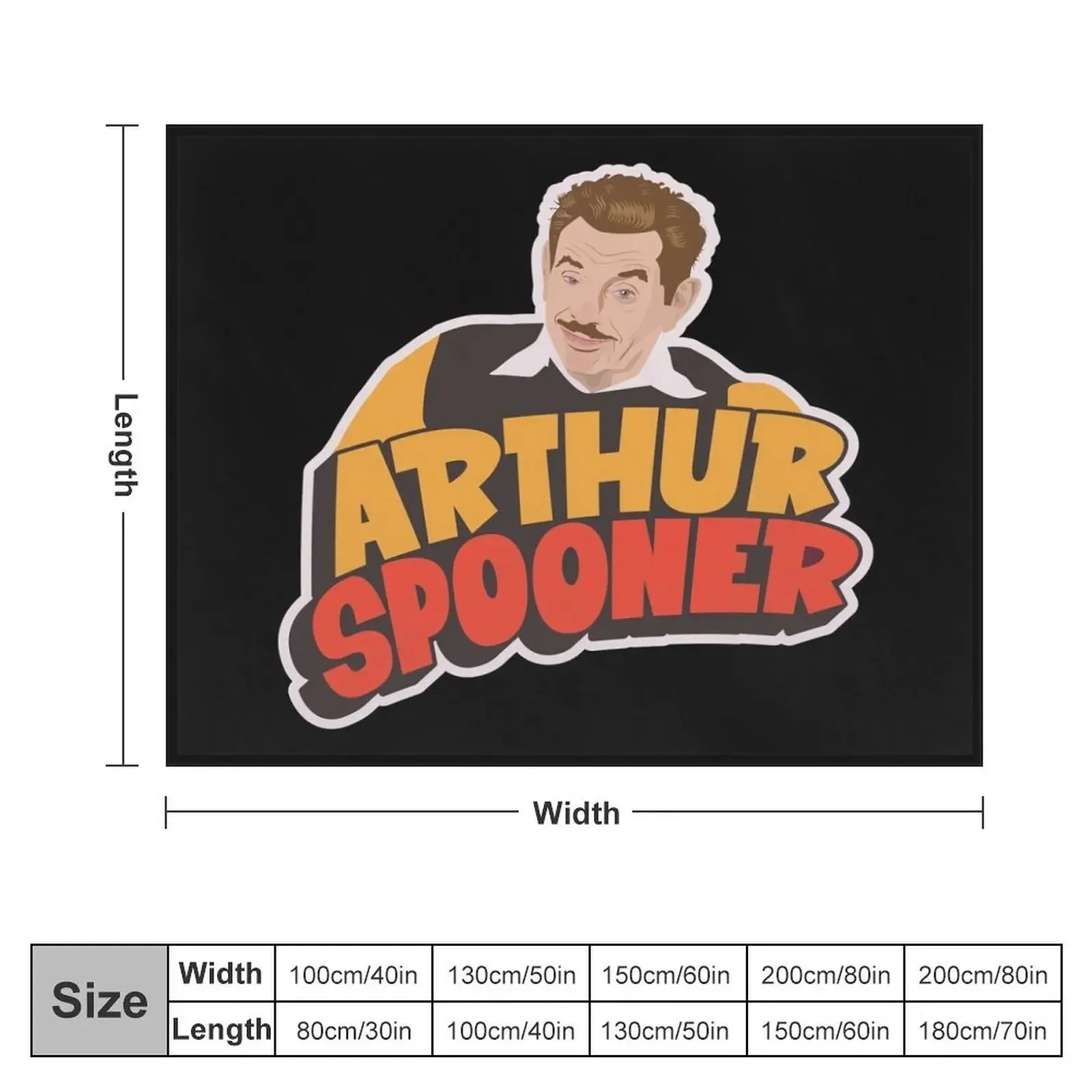 Arthur Spooner Illustration - Quirky Charm from King of Queens Throw Blanket Designers anime Blankets