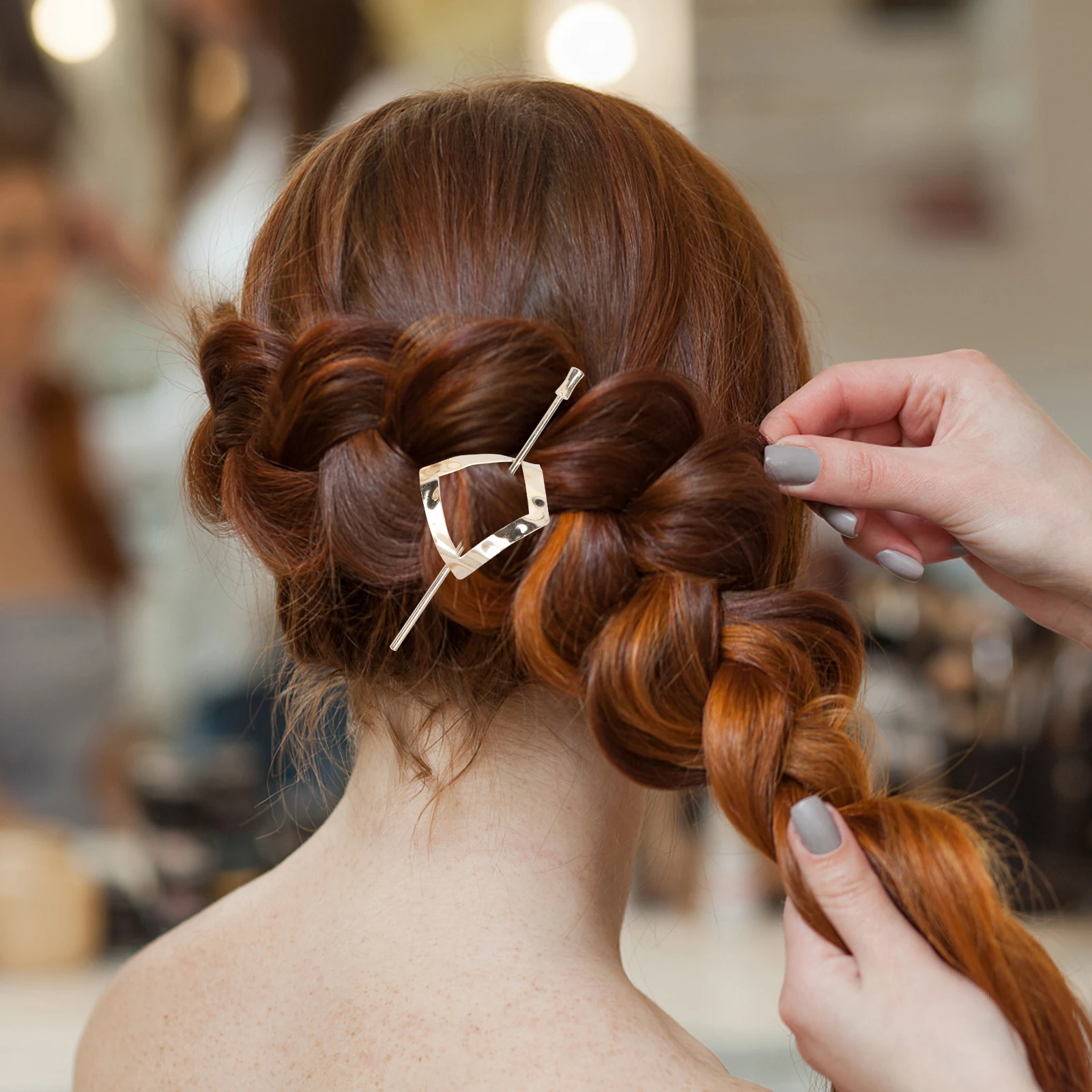 

4pcs Retro Metal Hairpins Durable Stainless Women Hair Sticks Vintage Style Elegant Accessories Daily Dress Party Photo