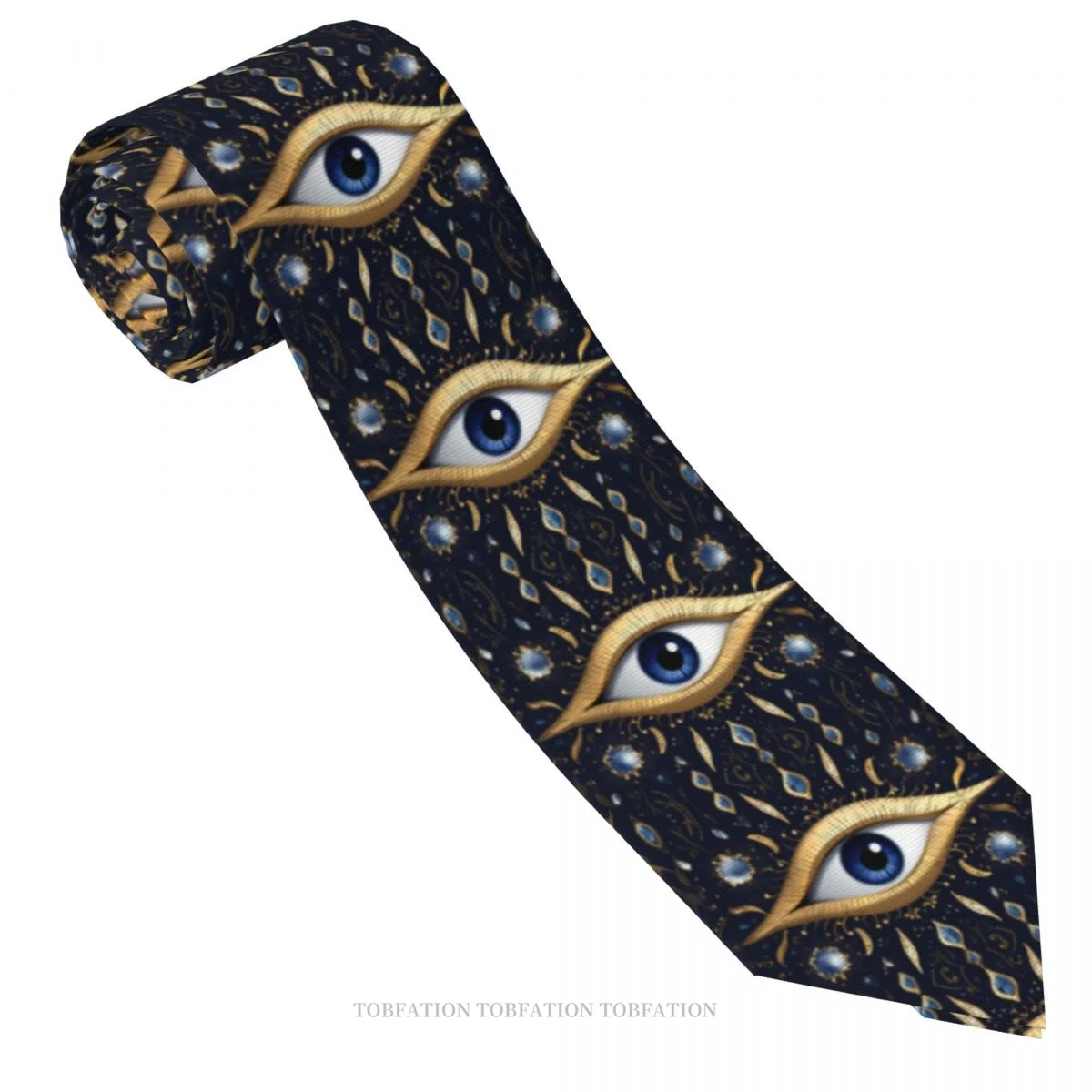 Gorgeous Evil Eyes New 3D Printing Tie 8cm Wide Polyester Necktie Shirt Accessories Party Decoration