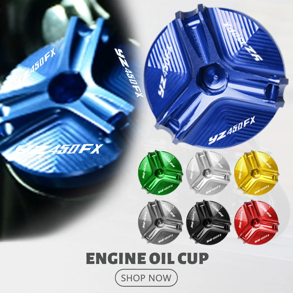 

FOR YAMAHA YZ450FX YZ 450FX YZ 450 FX 2016-2020 2021-2023 Motocycle Accessories CNC Aluminum New M28 Oil Filler Cap Cover Screw