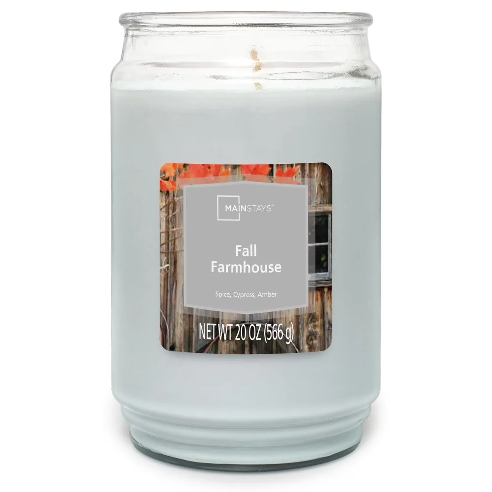 

Autumn Harvest Scented Soy Wax Candle Large 20 oz Single Wick Home Fragrance for Living Room Decor Cozy Fall Farmhouse Aroma