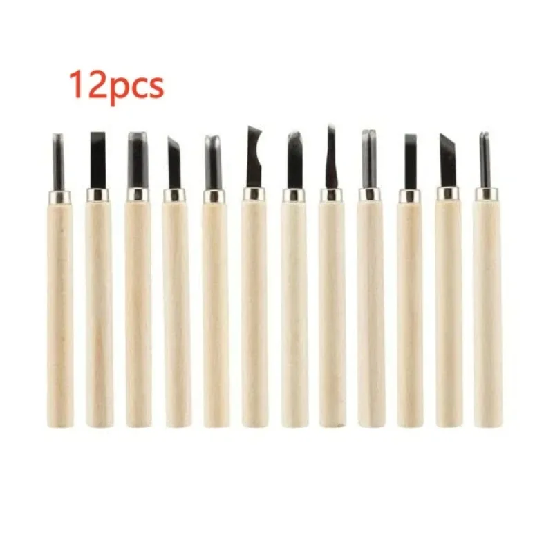 Wood Carving Chisel Set Multi Pack Professional Hand Tools Basic Detailed Carving Woodworker Gouges Kit Woodworking Sharp Tool
