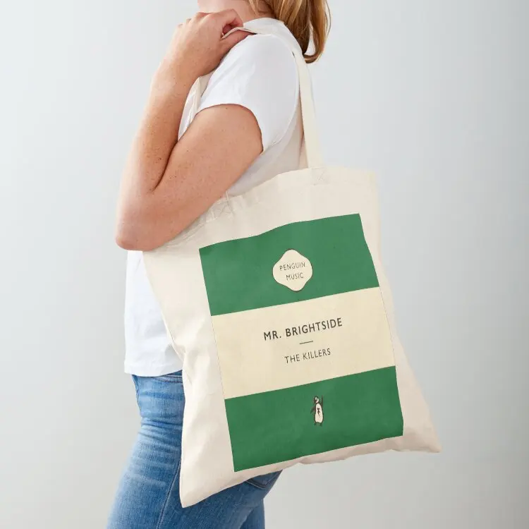 

The Killers - Mr. Brightside Penguin Music book cover Tote Bag Big bag reusable shopping bags Handbags
